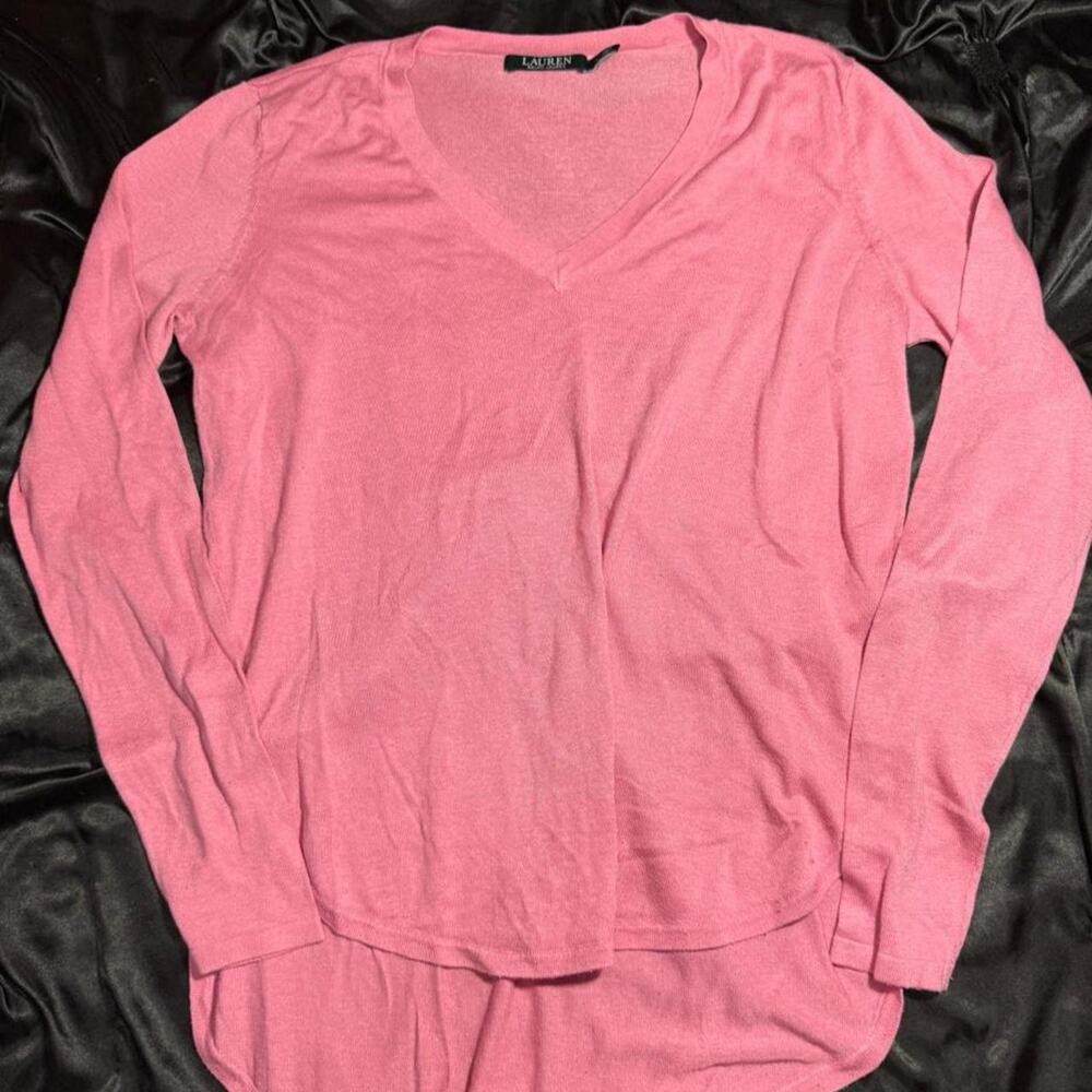 Pink ralph lauren long sleeve